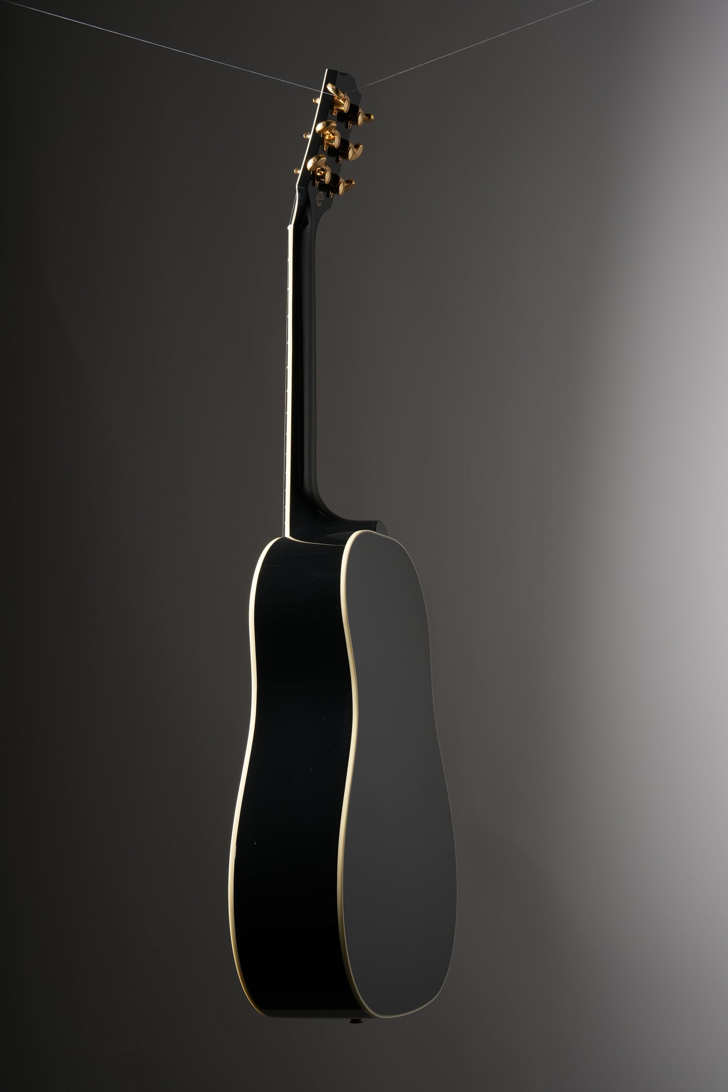 Gibson J-45 Custom Acoustic Electric Guitar - Ebony, incl. OHSC