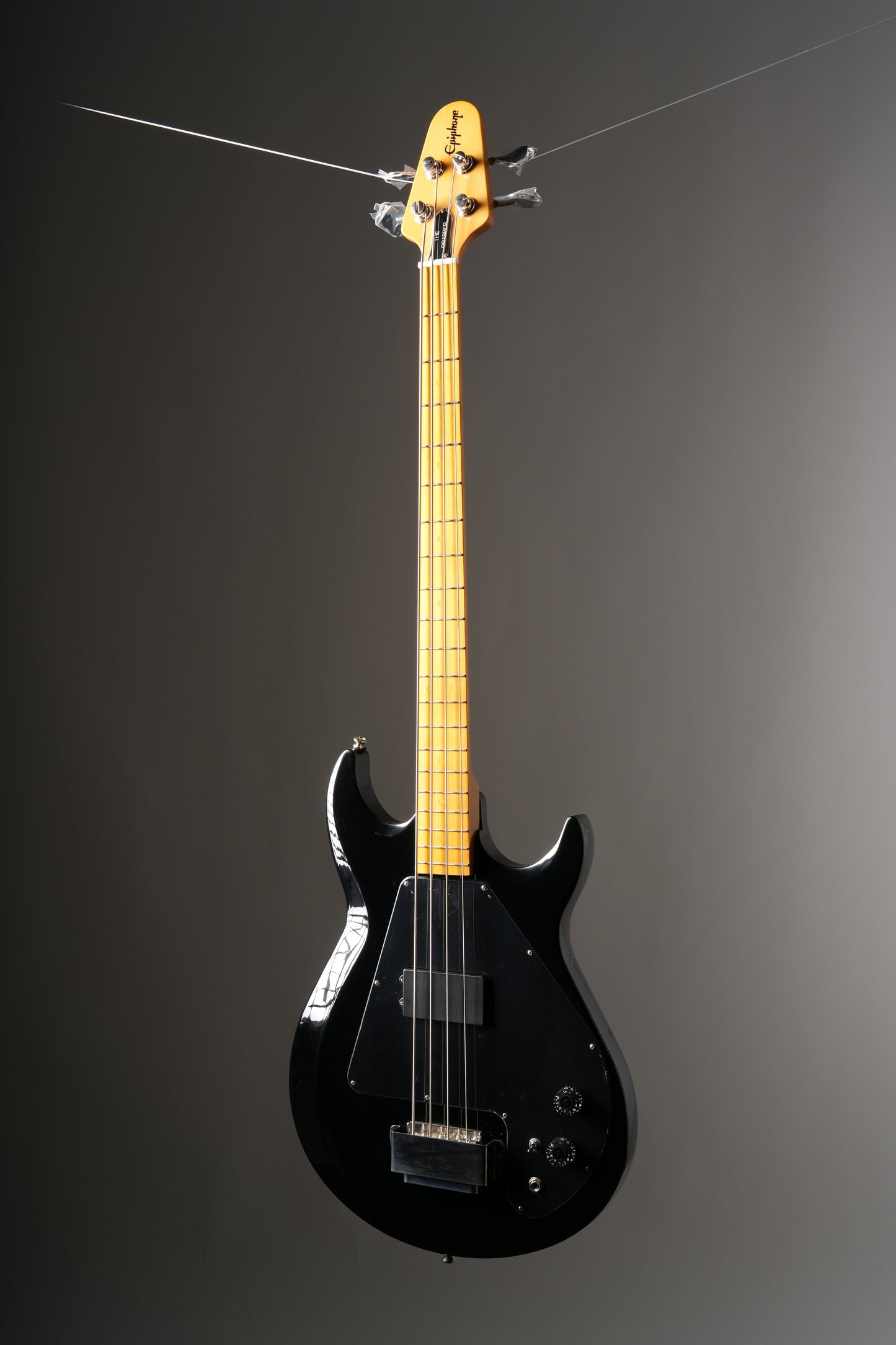 Epiphone Grabber Electric Bass - Ebony, w/ Original Gig Bag