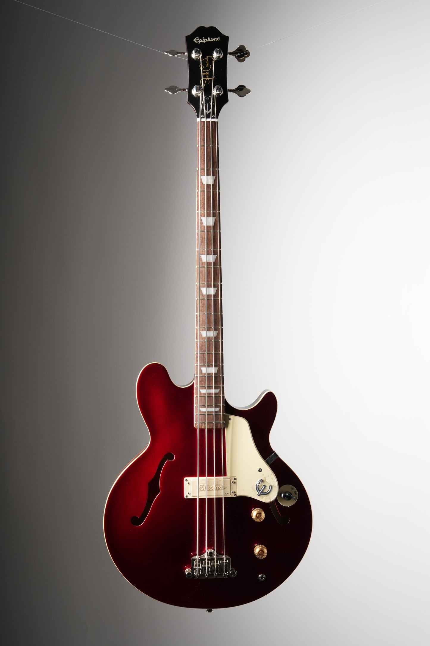 Epiphone Jack Casady Semi-Hollow Electric Bass - Sparkling Burgundy