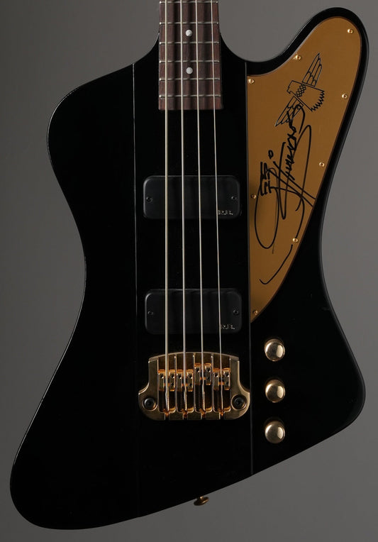 Gibson Rex Brown Thunderbird Electric Bass (signed by Gene Simmons) - Ebony, w/ OHSC