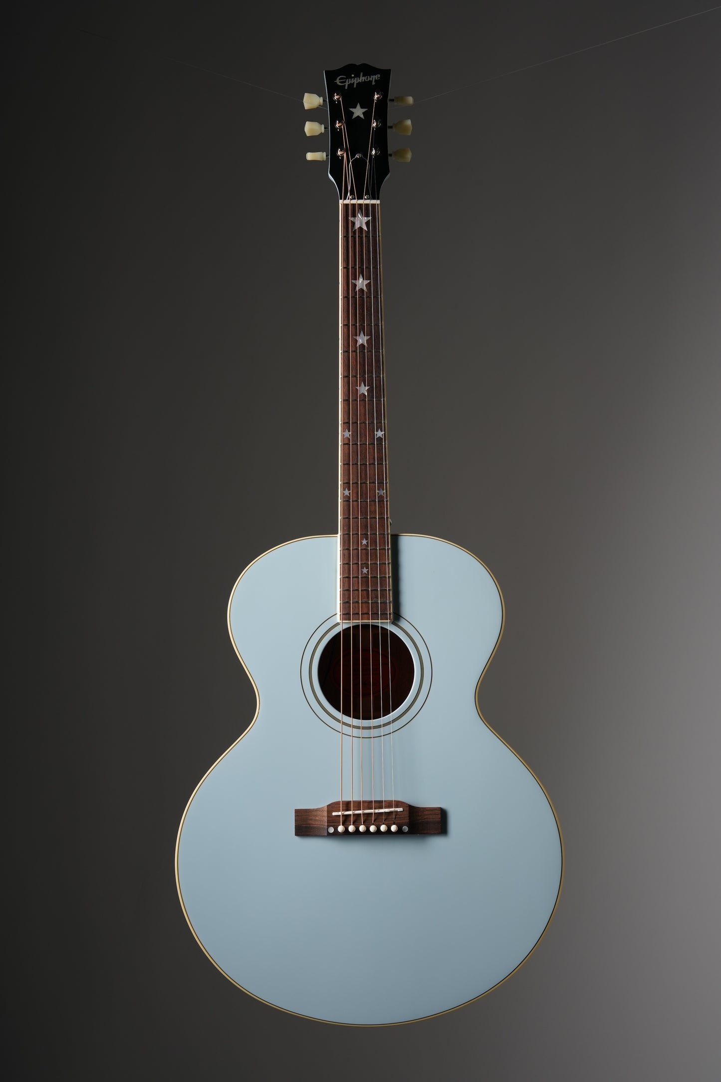 Epiphone "Inspired by Gibson Custom Shop" J-180 LS Acoustic Electric Guitar - Frost Blue, incl. OHSC
