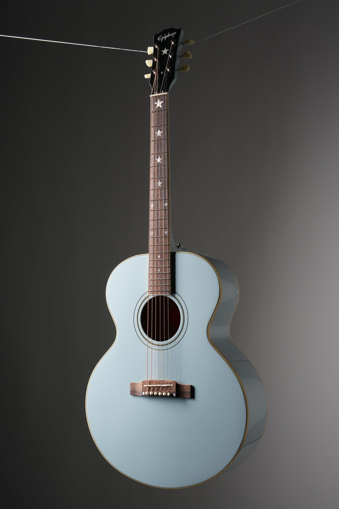 Epiphone "Inspired by Gibson Custom Shop" J-180 LS Acoustic Electric Guitar - Frost Blue, incl. OHSC