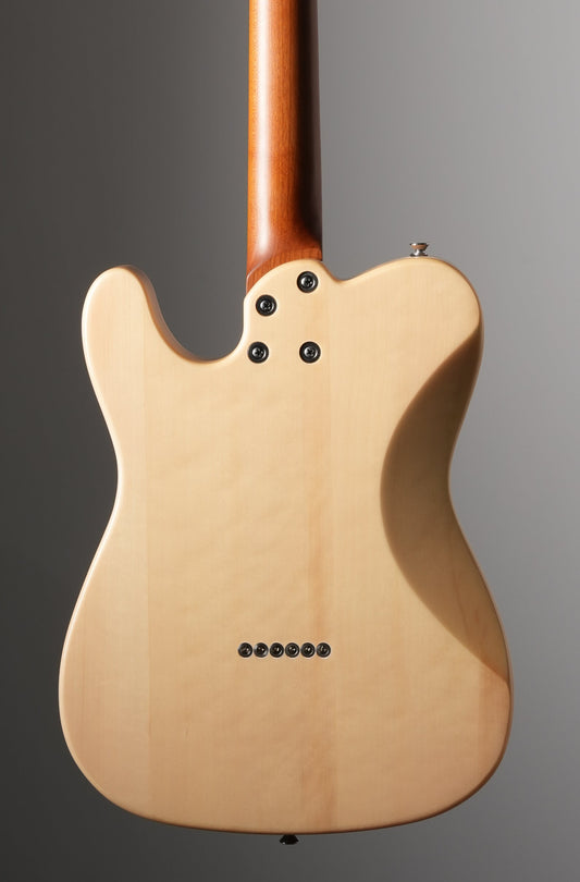 Aria Pro II Nashville Flame Maple Top Electric Guitar - Seafoam Green