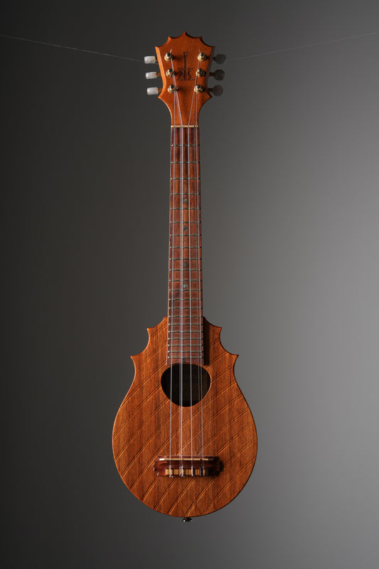 Papa KoAloha Pineapple Sunday 6-String Tenor Ukulele - Natural, incl. OHSC