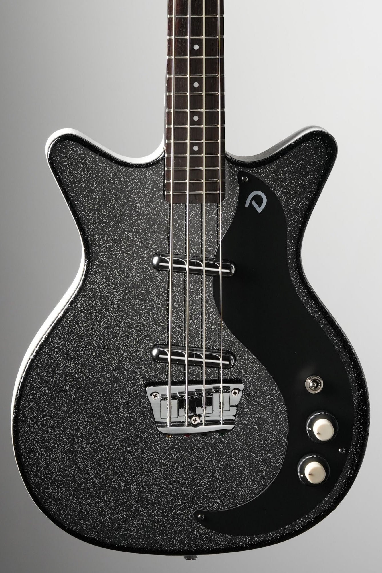Danelectro '59 DC Short Scale Electric Bass - Black Metalflake