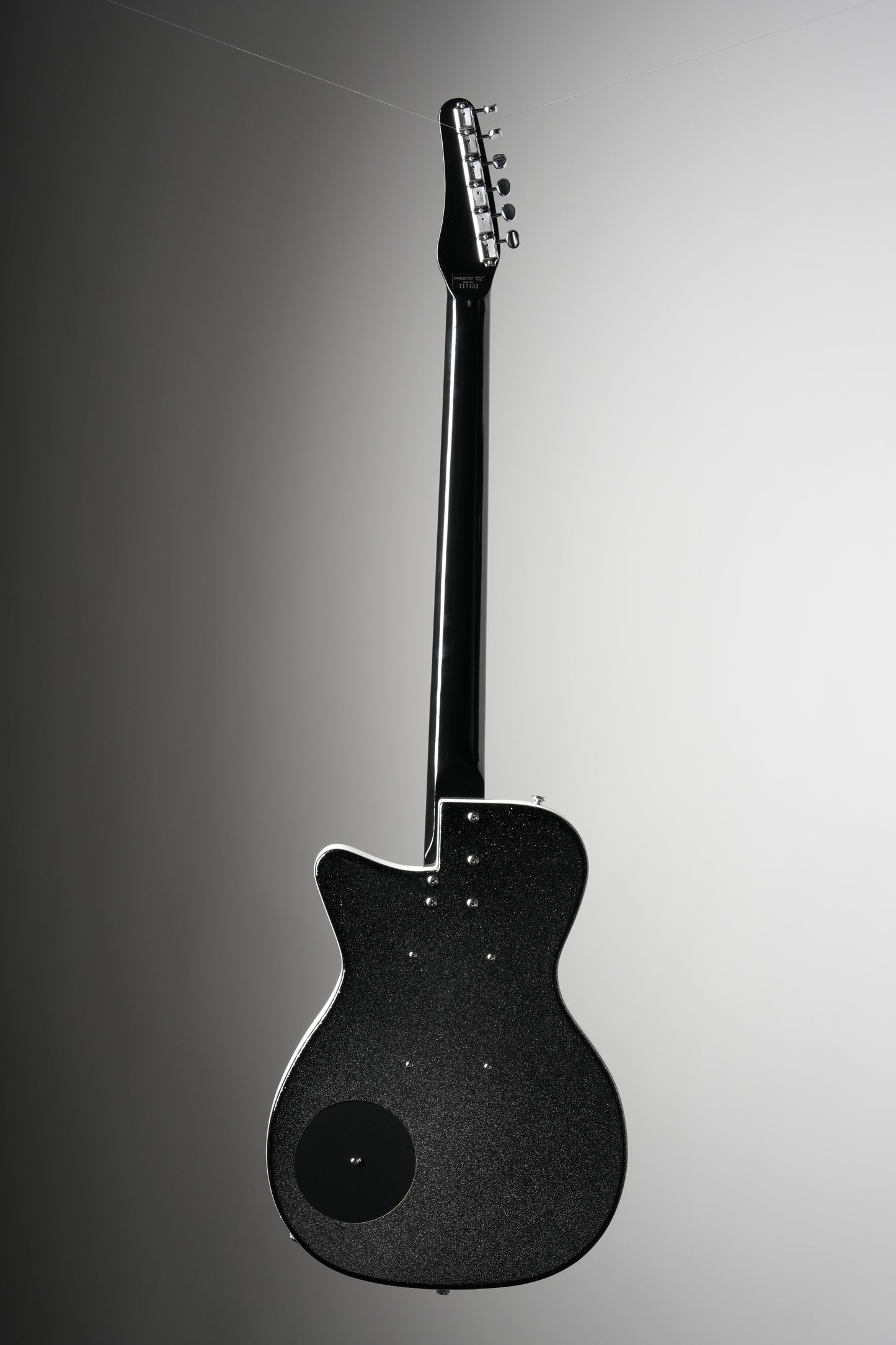Danelectro Baritone Electric Guitar - Black Metalflake