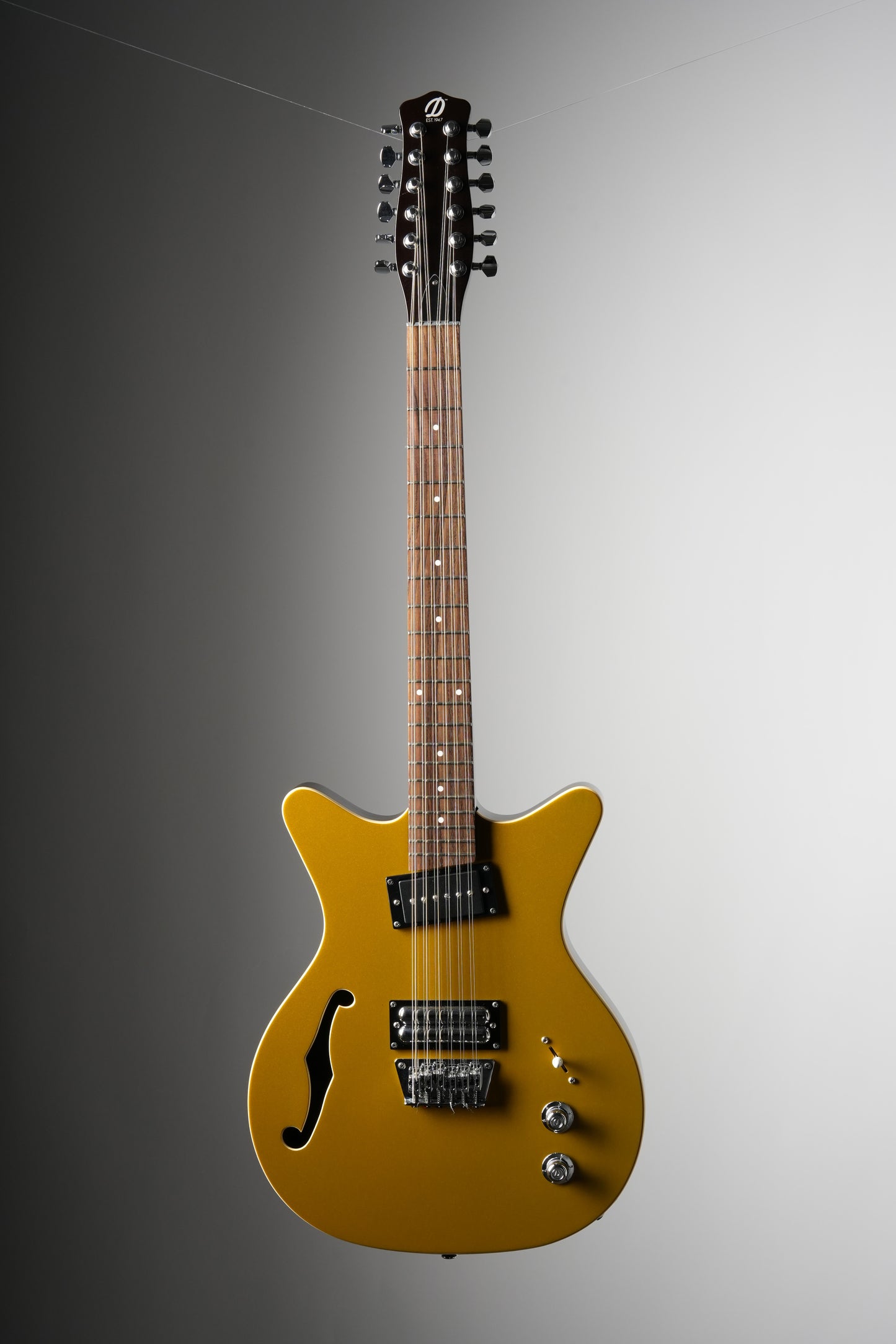 Danelectro Gold Fifty Niner 12-String Semi-Hollowbody Electric guitar - Gold