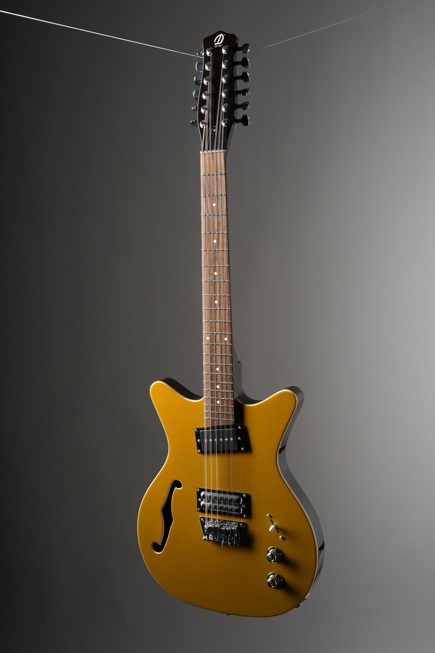 Danelectro Gold Fifty Niner 12-String Semi-Hollowbody Electric guitar - Gold