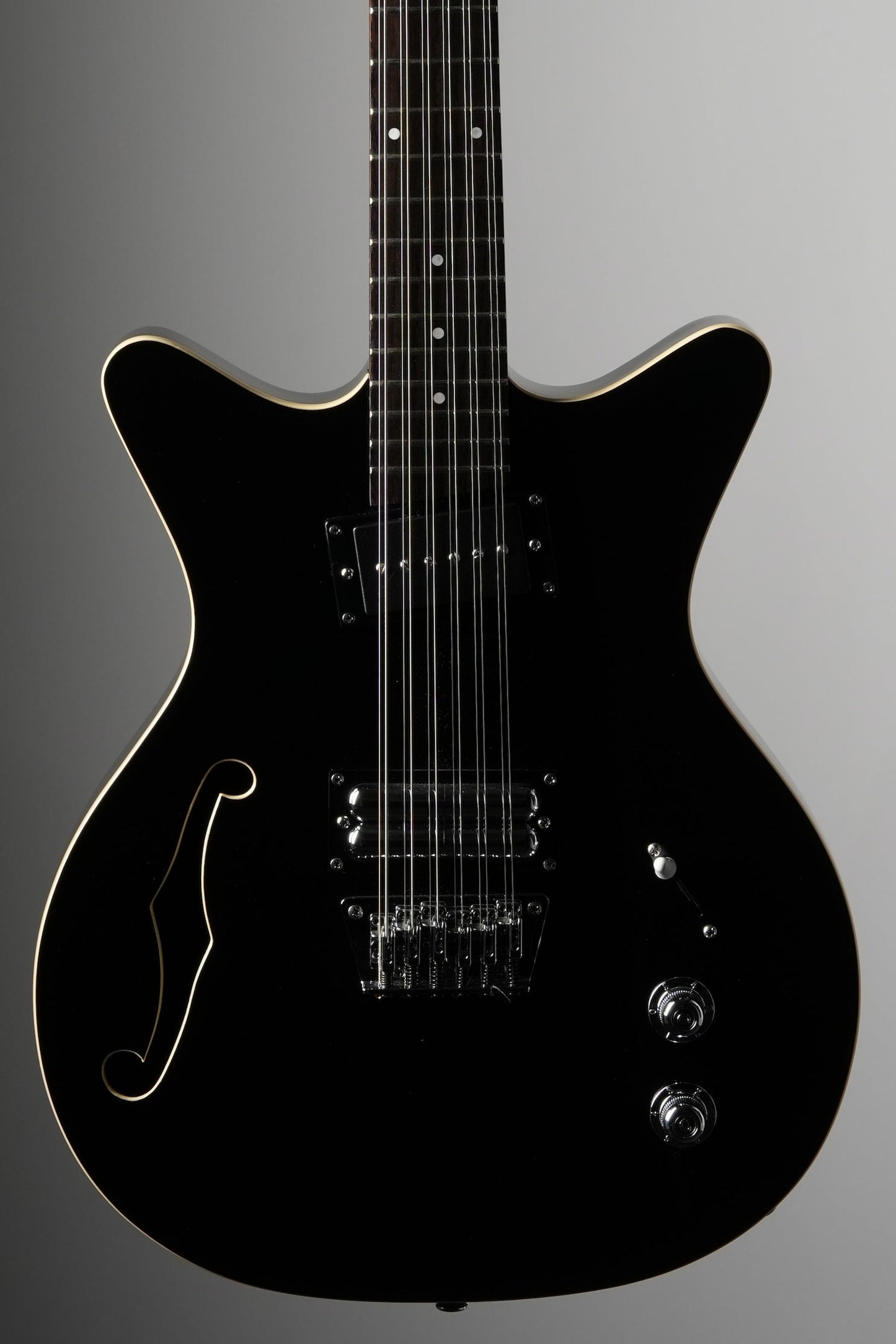 Danelectro Fifty Niner 12-String Semi-Hollowbody Electric Guitar - Black