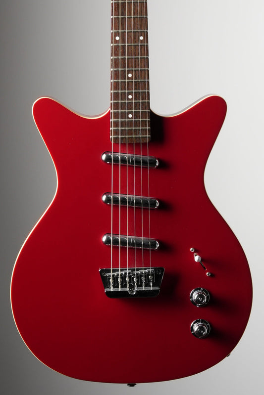 Danelectro Triple Devine Semi-Hollow Electric Guitar - Red