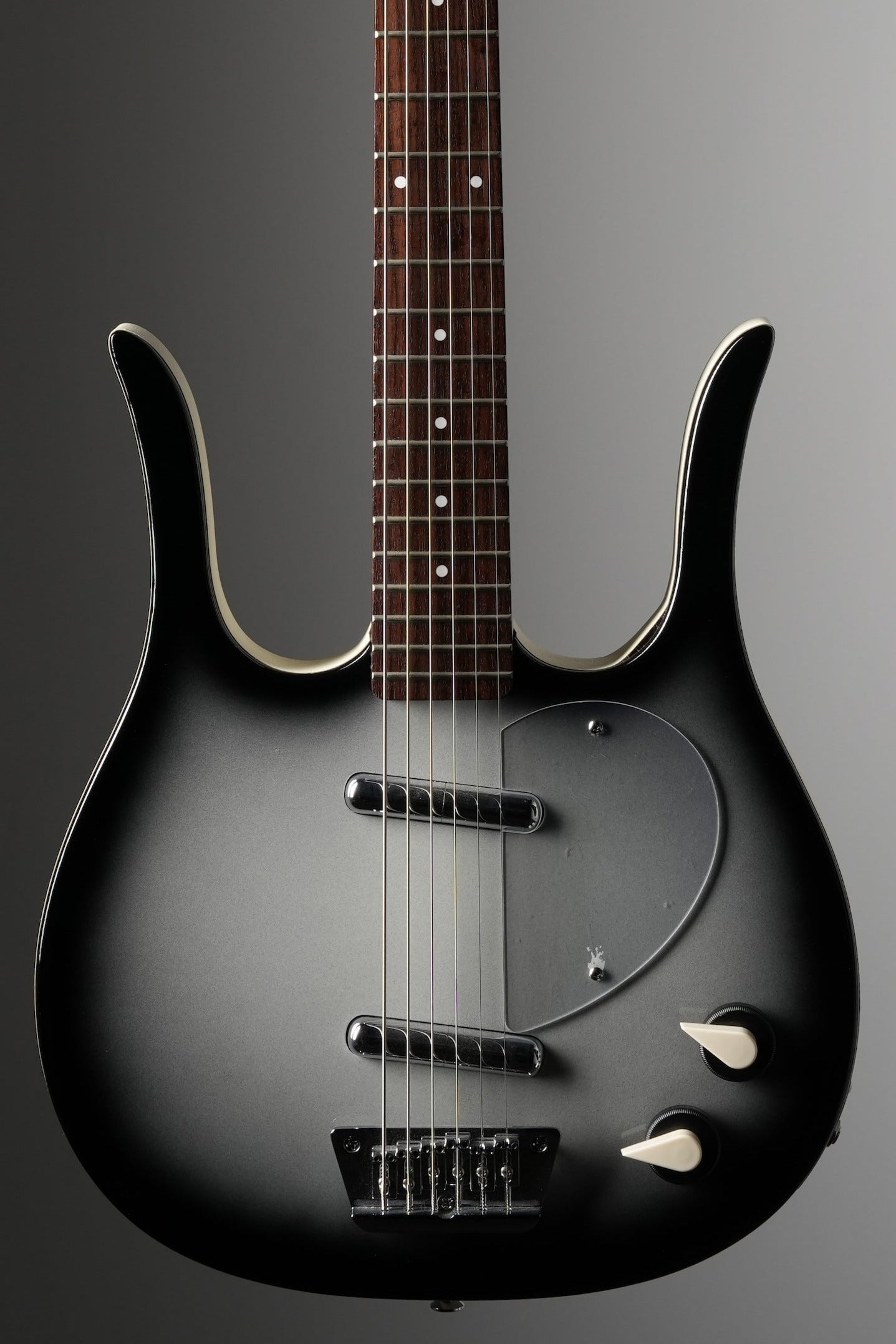 Danelectro Longhorn Baritone Electric Guitar - Silver Burst