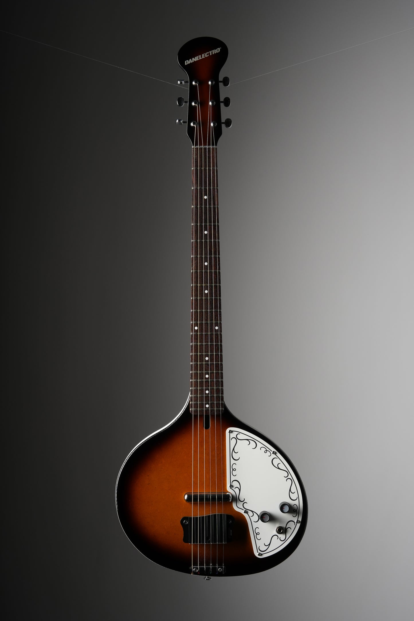 Danelectro Baby Sitar Electric Guitar - Brown Burst