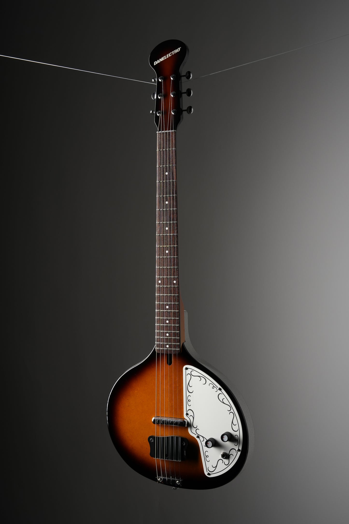 Danelectro Baby Sitar Electric Guitar - Brown Burst