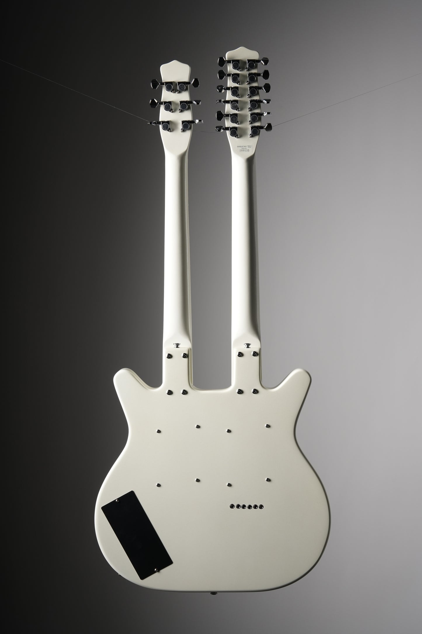Danelectro Doubleneck 6/12 Electric Guitar - White Pearl