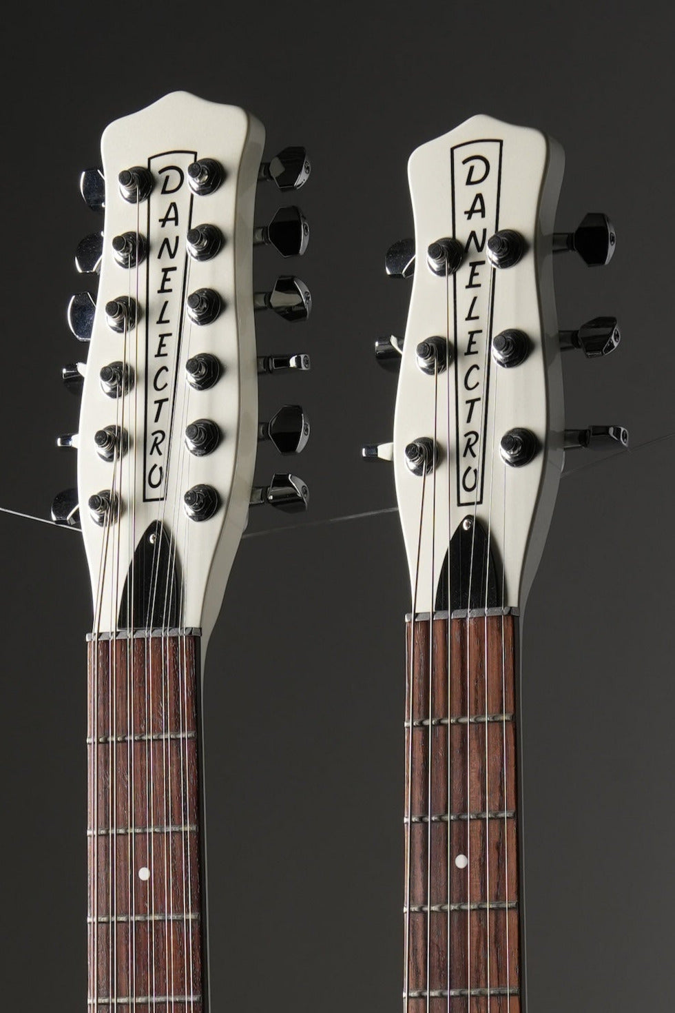 Danelectro Doubleneck 6/12 Electric Guitar - White Pearl