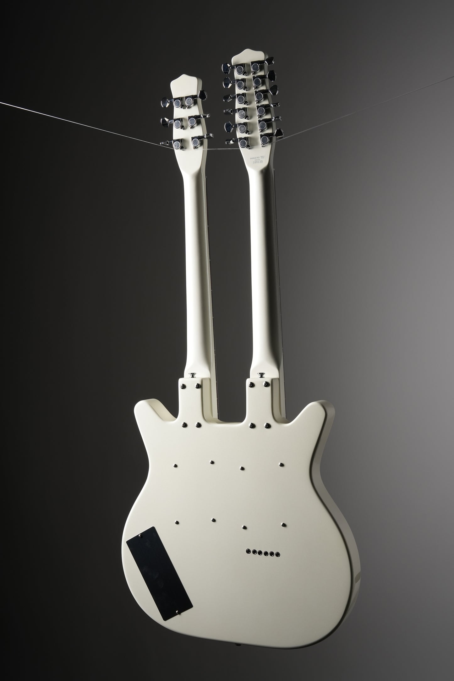 Danelectro Doubleneck 6/12 Electric Guitar - White Pearl
