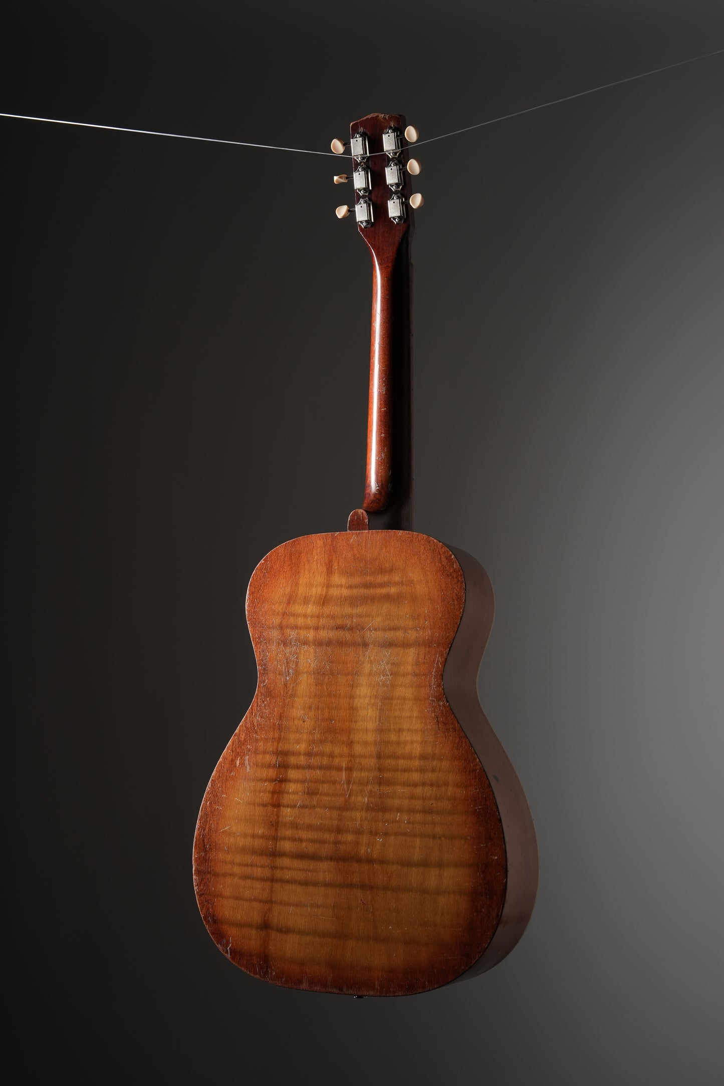Stella (1950s or 1960s) Rubber Bridge Conversion Acoustic Electric Guitar - Natural