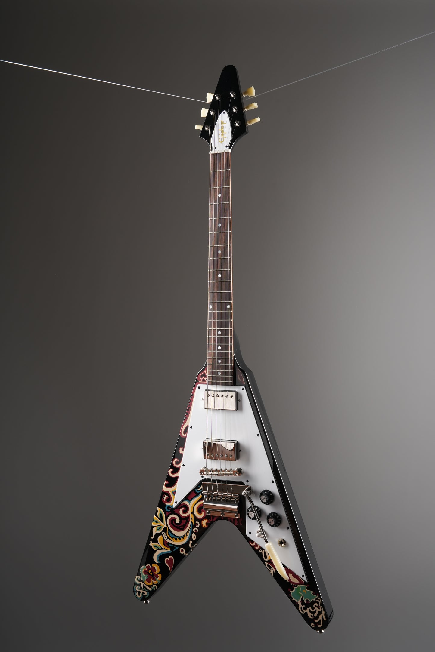 Epiphone Jimi Hendrix™ "Love Drops" Flying V Ebony