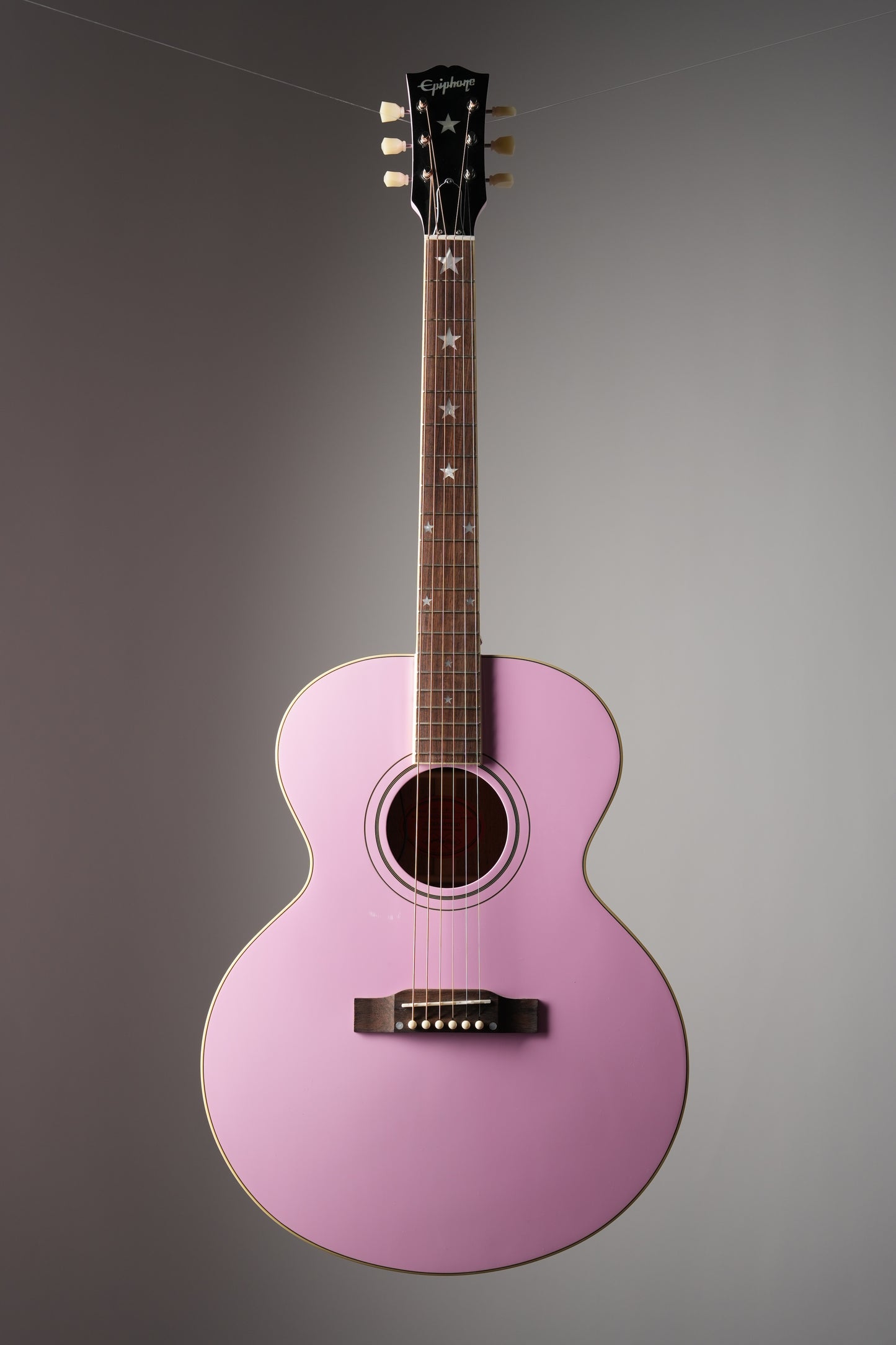 Epiphone "Inspired by Gibson Custom Shop" J-180 LS Acoustic Electric Guitar - Pink, incl. OHSC