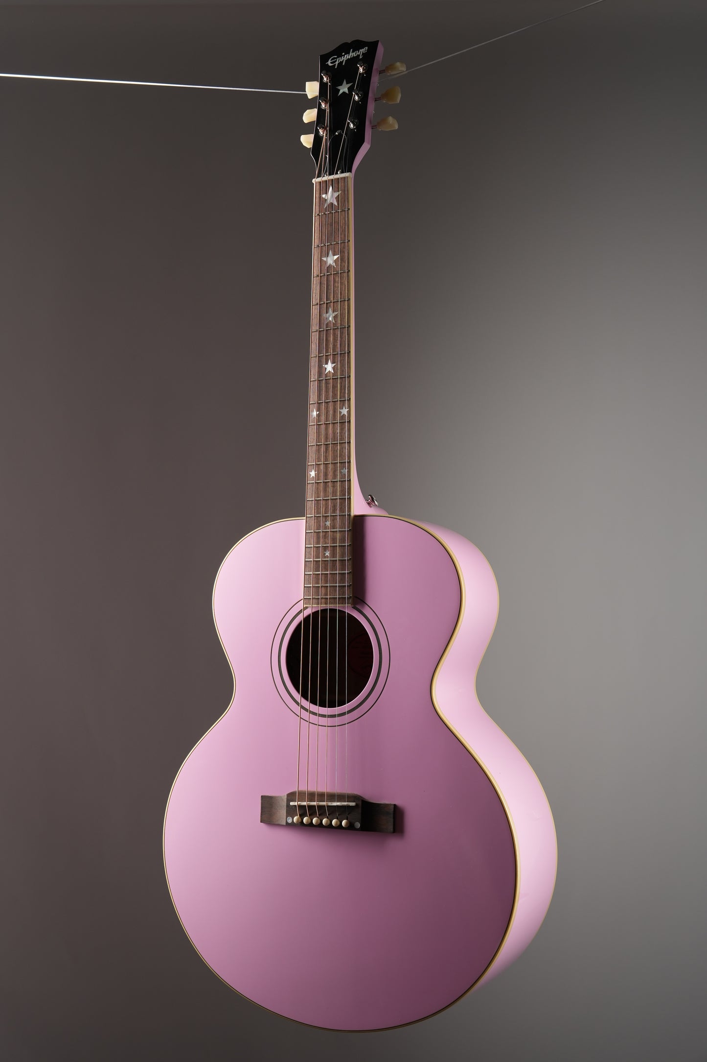 Epiphone "Inspired by Gibson Custom Shop" J-180 LS Acoustic Electric Guitar - Pink, incl. OHSC