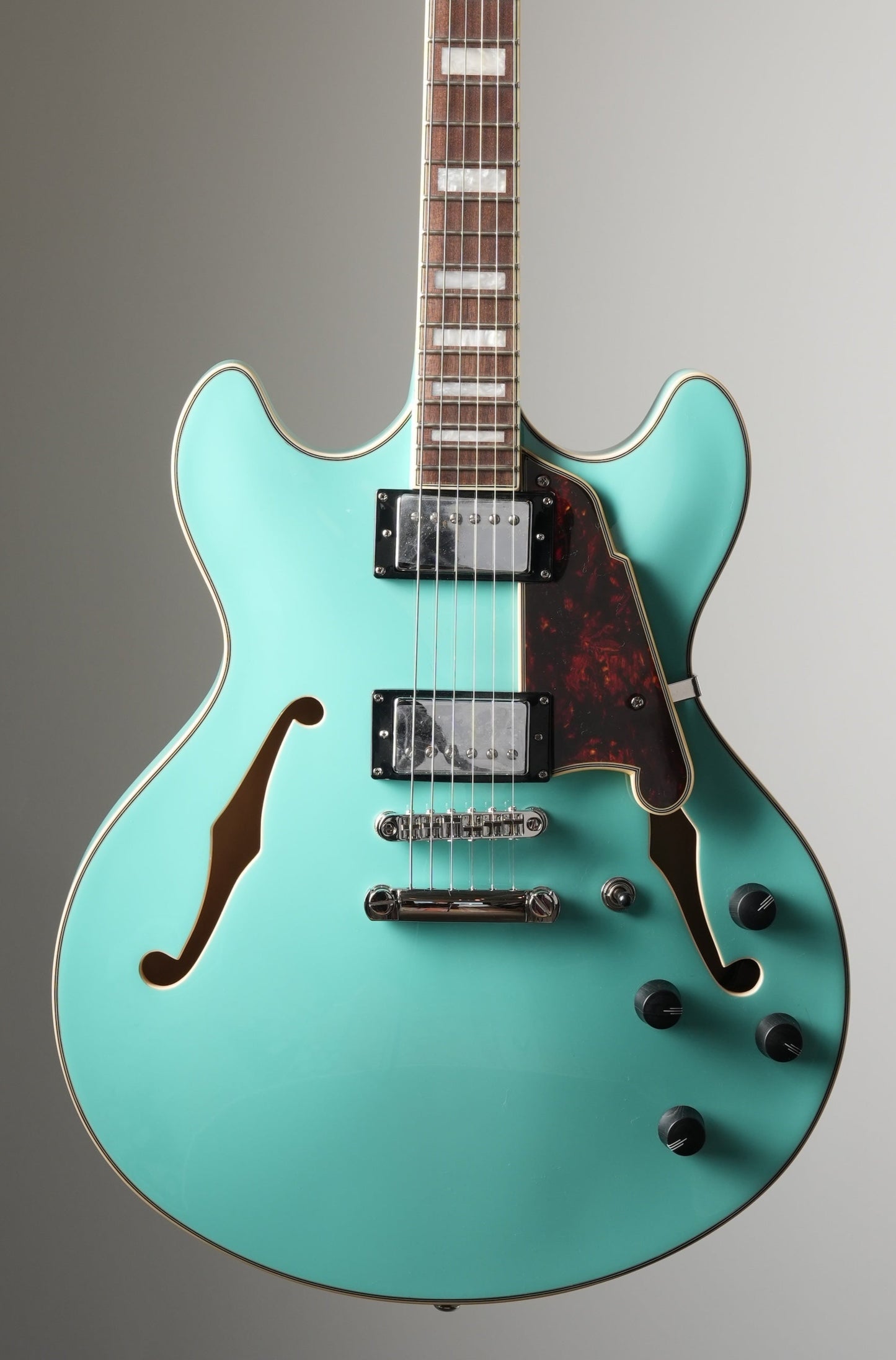 D'Angelico Premier DC Semi-Hollow Electric Guitar - Surf Green