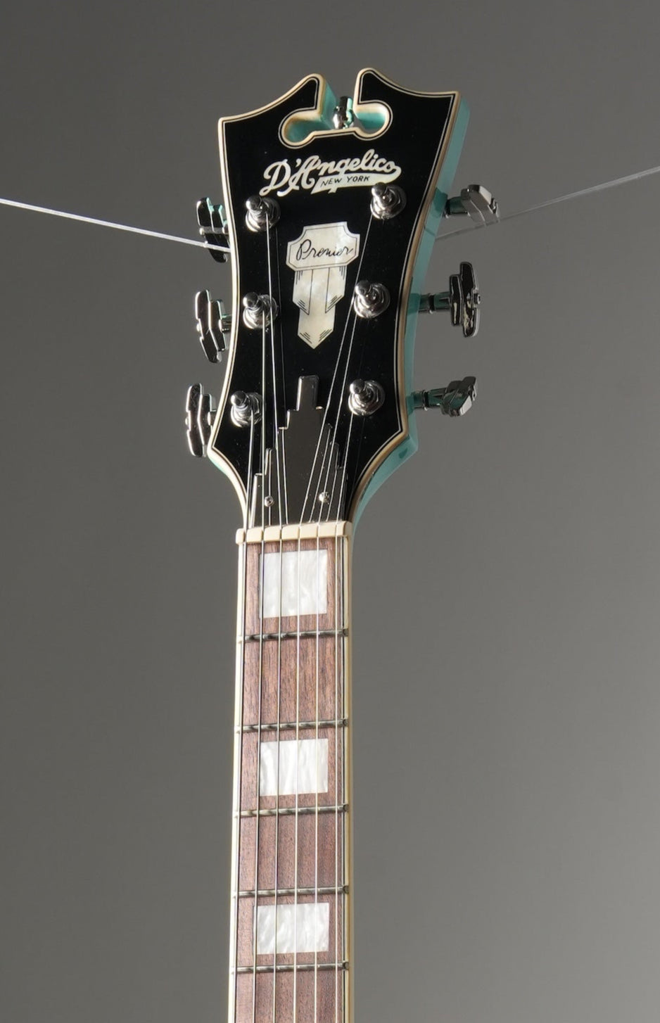 D'Angelico Premier DC Semi-Hollow Electric Guitar - Surf Green