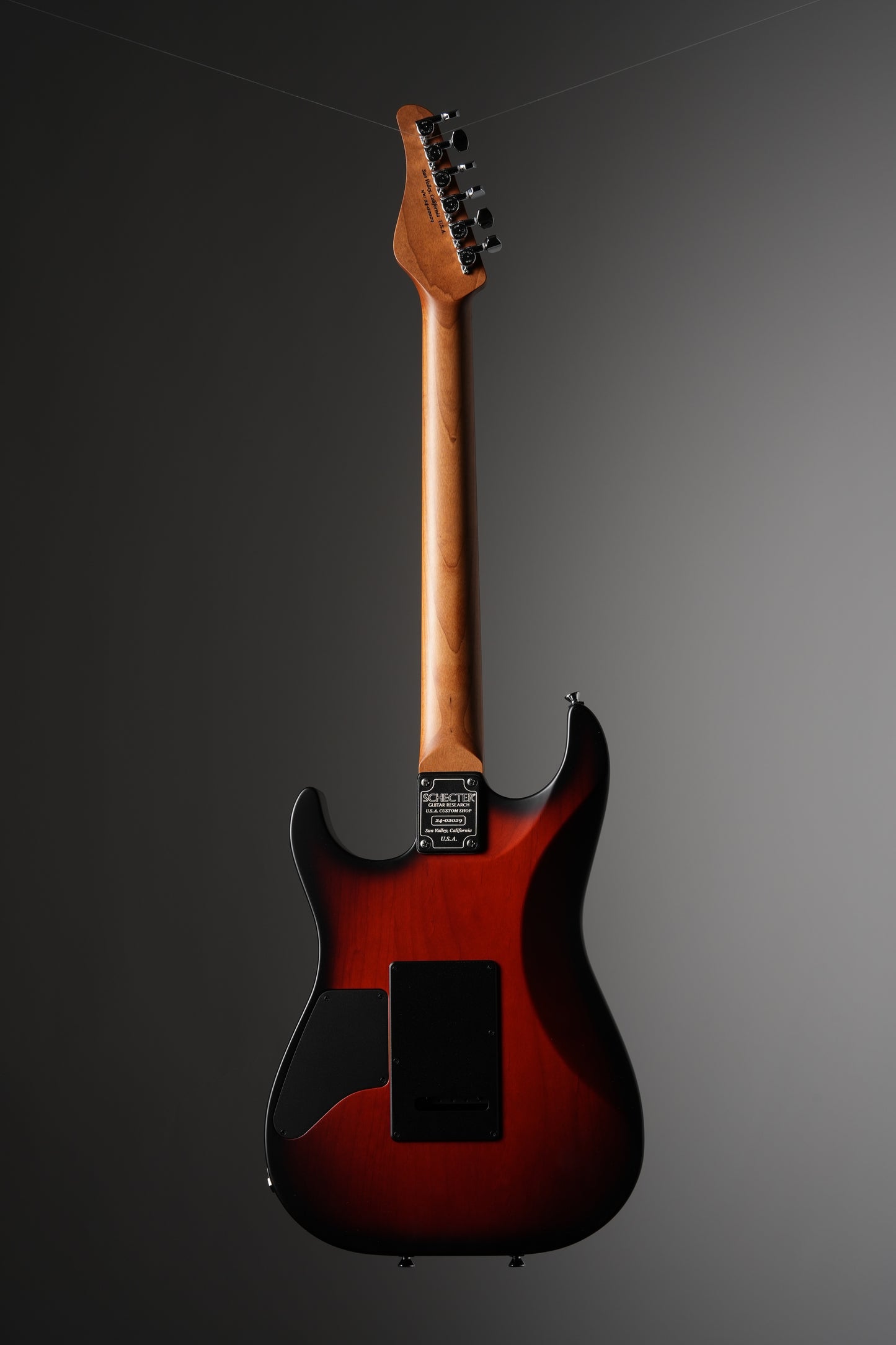 Schecter Sunset Custom II Tiger Flame Top