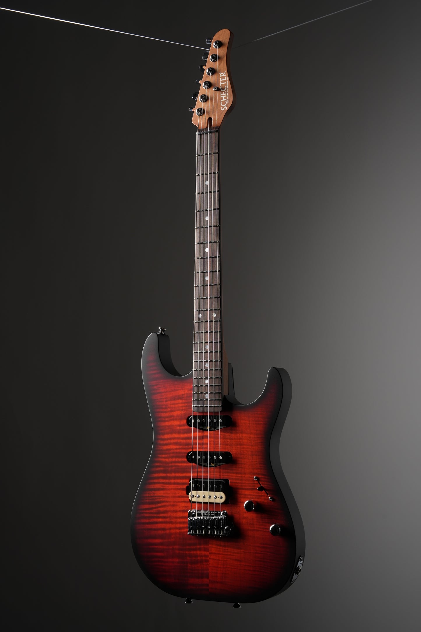Schecter Sunset Custom II Tiger Flame Top