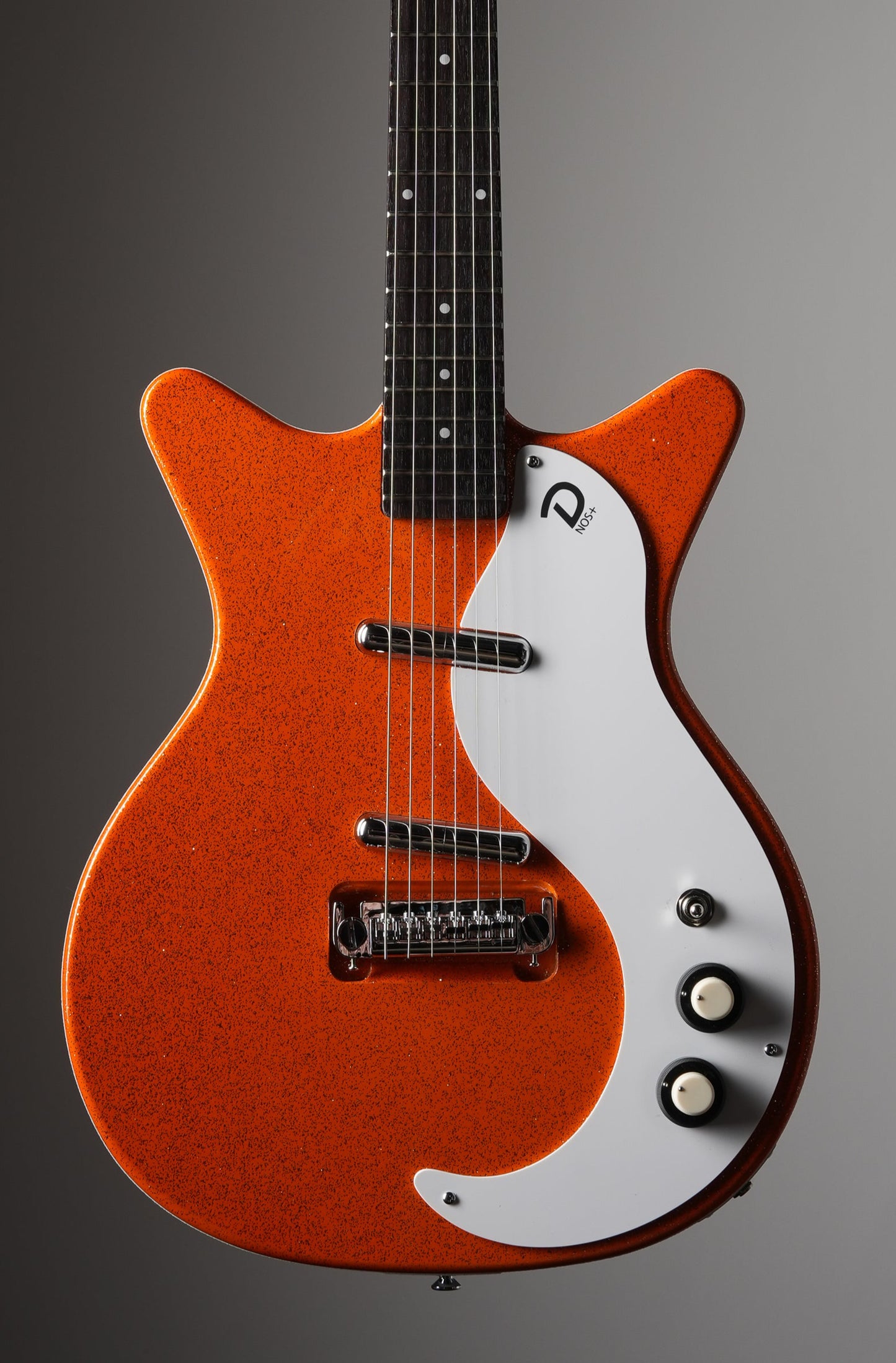 Danelectro 59 Mod New Old Stock Semi-Hollow Electric Guitar - Orange Metalflake