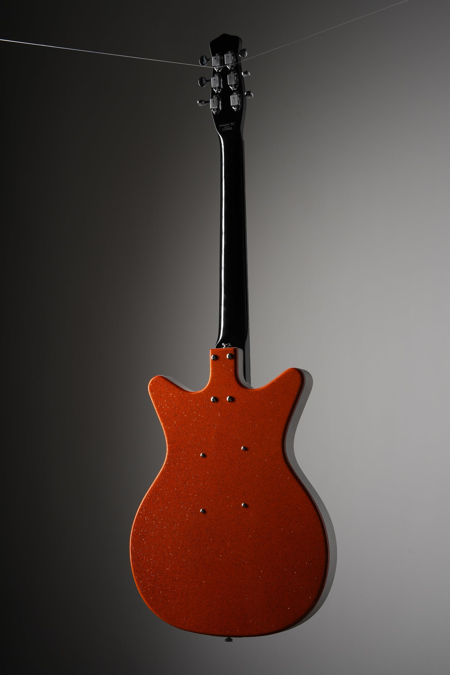 Danelectro 59 Mod New Old Stock Semi-Hollow Electric Guitar - Orange Metalflake