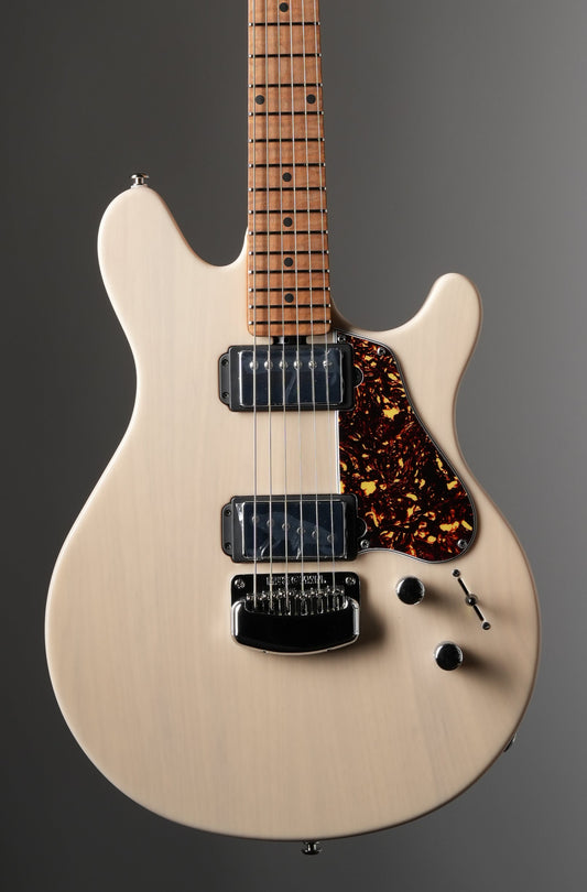 Ernie Ball Music Man Valentine Electric Guitar - Trans Buttermilk w/ Original Mono Soft Case