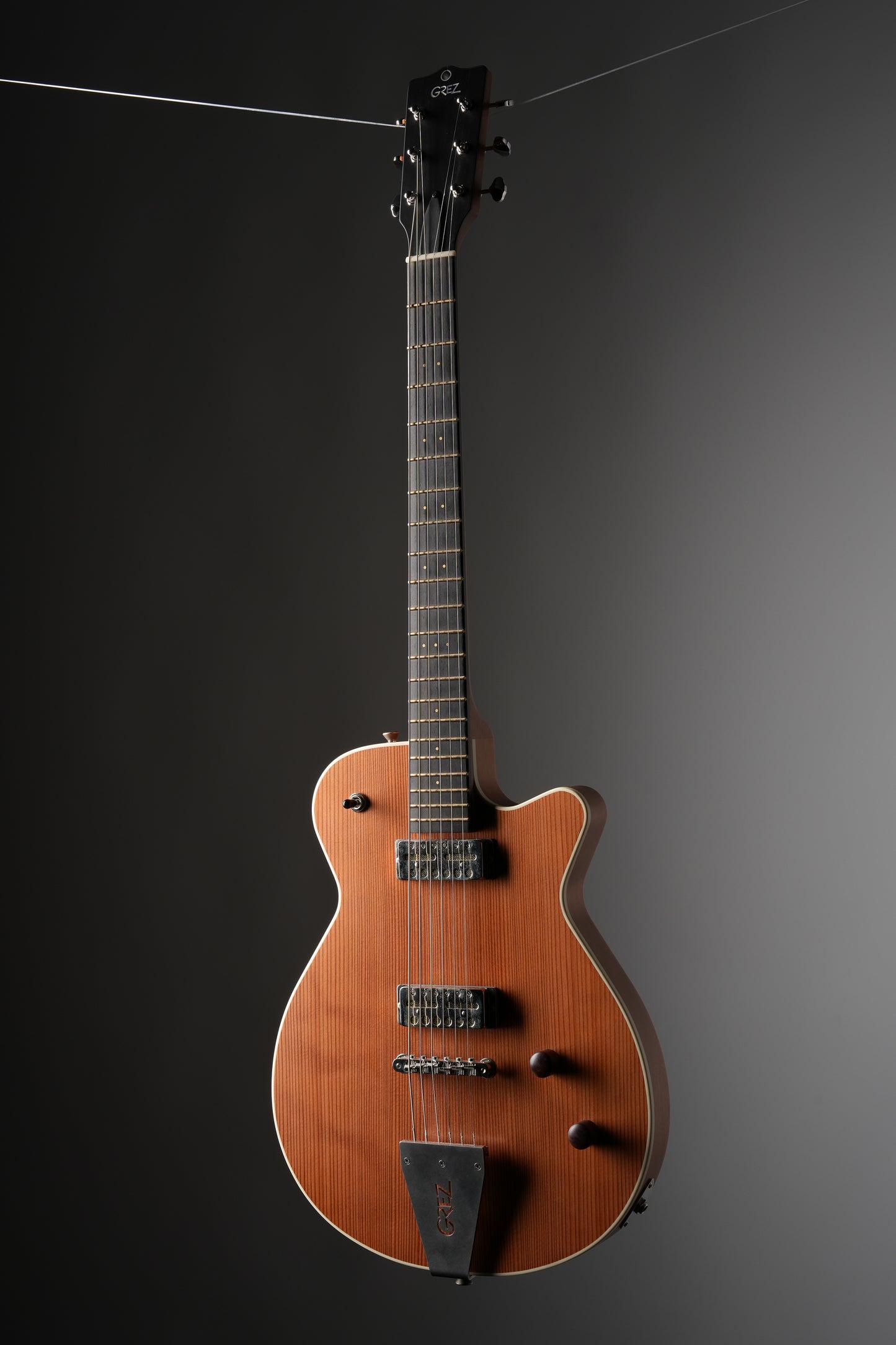 Grez Guitars Mendocino Standard Semi-Hollow Electric Guitar - Natural w/ Original Deluxe Gigbag
