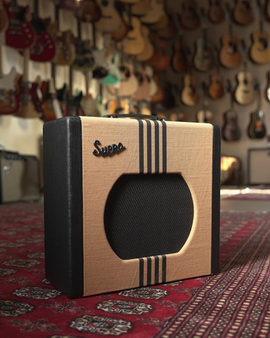 Supro Delta King 12 15w 1x12" Tube Guitar Amp Combo - Tweed w/ Black Stripes