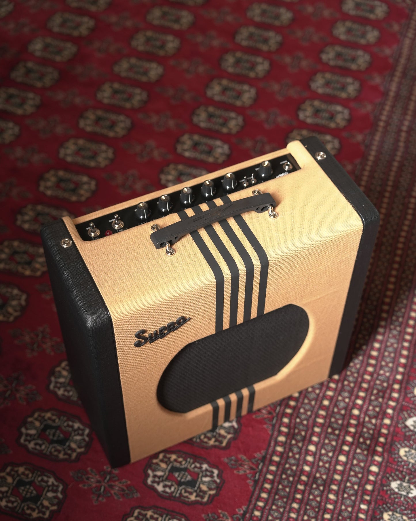 Supro Delta King 12 15w 1x12" Tube Guitar Amp Combo - Tweed w/ Black Stripes