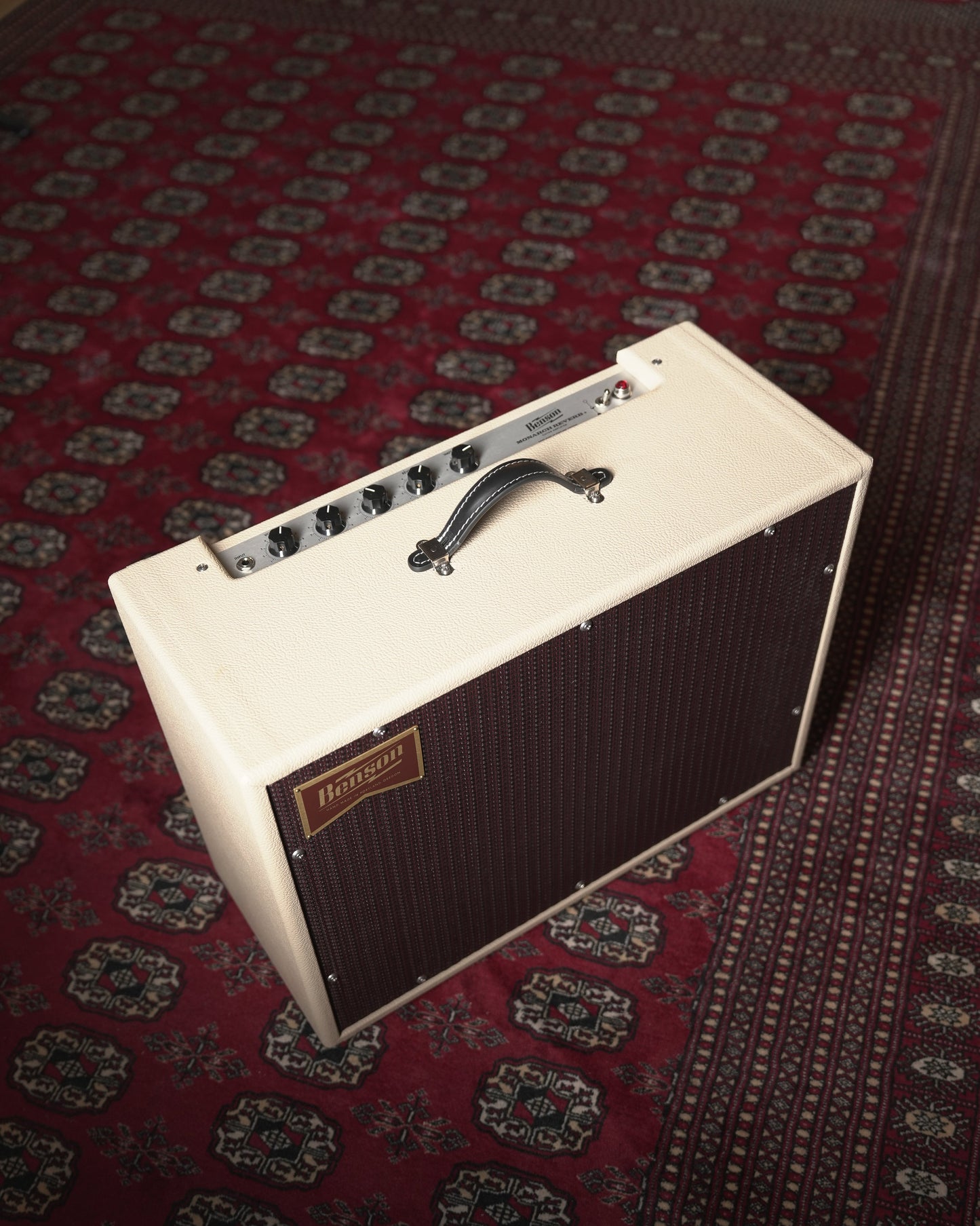 Benson Amps Monarch Reverb Plus 15w 1x12" Tube Guitar Amp Combo - Blonde Tolex w/ Purple Grille