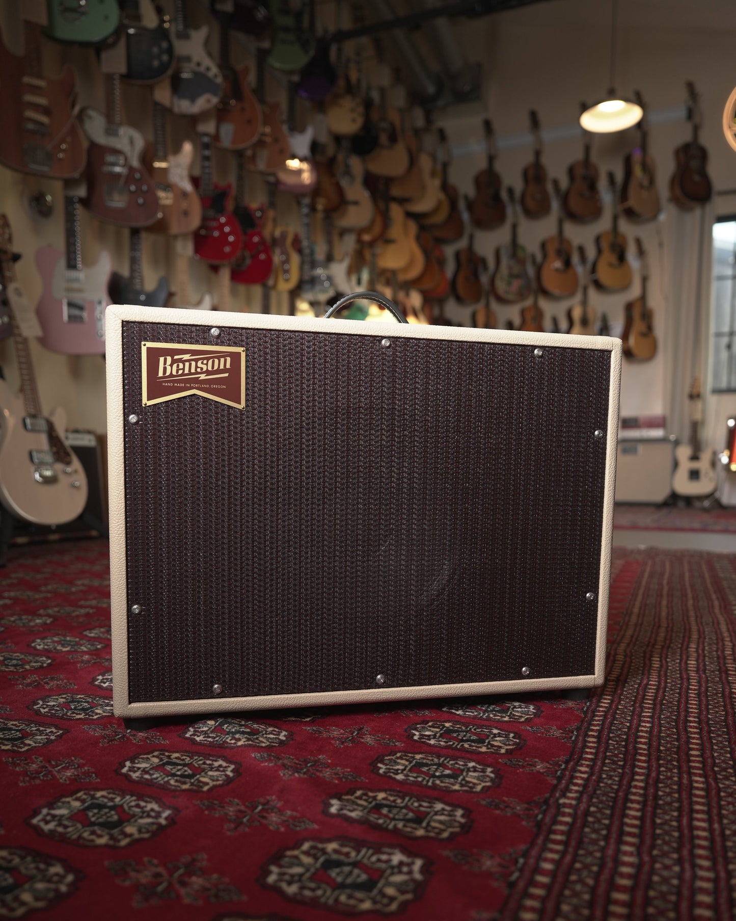 Benson Amps Monarch Reverb Plus 15w 1x12" Tube Guitar Amp Combo - Blonde Tolex w/ Purple Grille