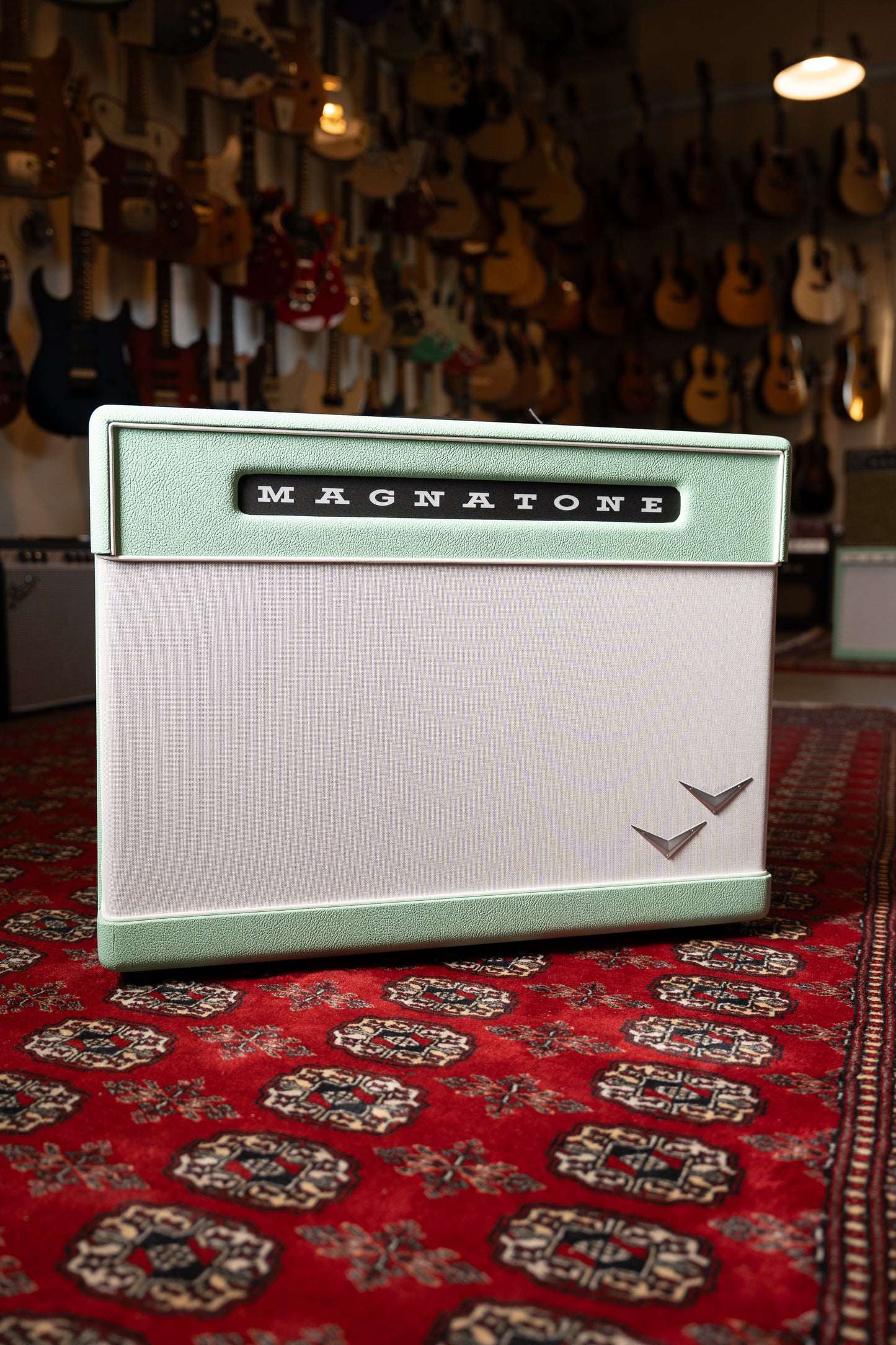 Magnatone Super Fifty-Nine M80 45w 2x12" Tube Guitar Amp Combo - Custom Seafoam Green w/ White Sparkle Grille