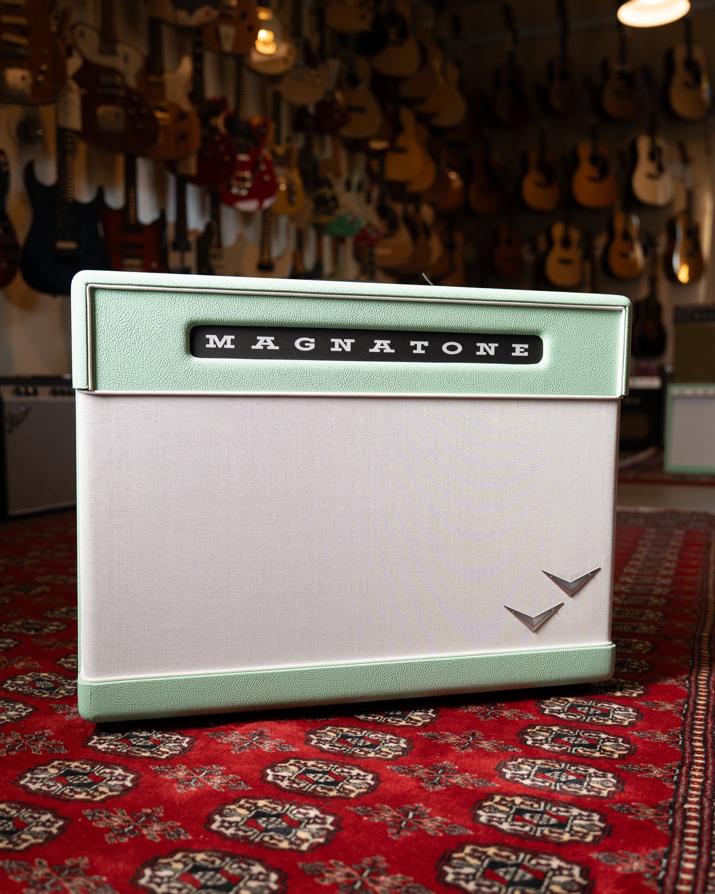 Magnatone Super Fifty-Nine M80 45w 2x12" Tube Guitar Amp Combo - Custom Seafoam Green w/ White Sparkle Grille