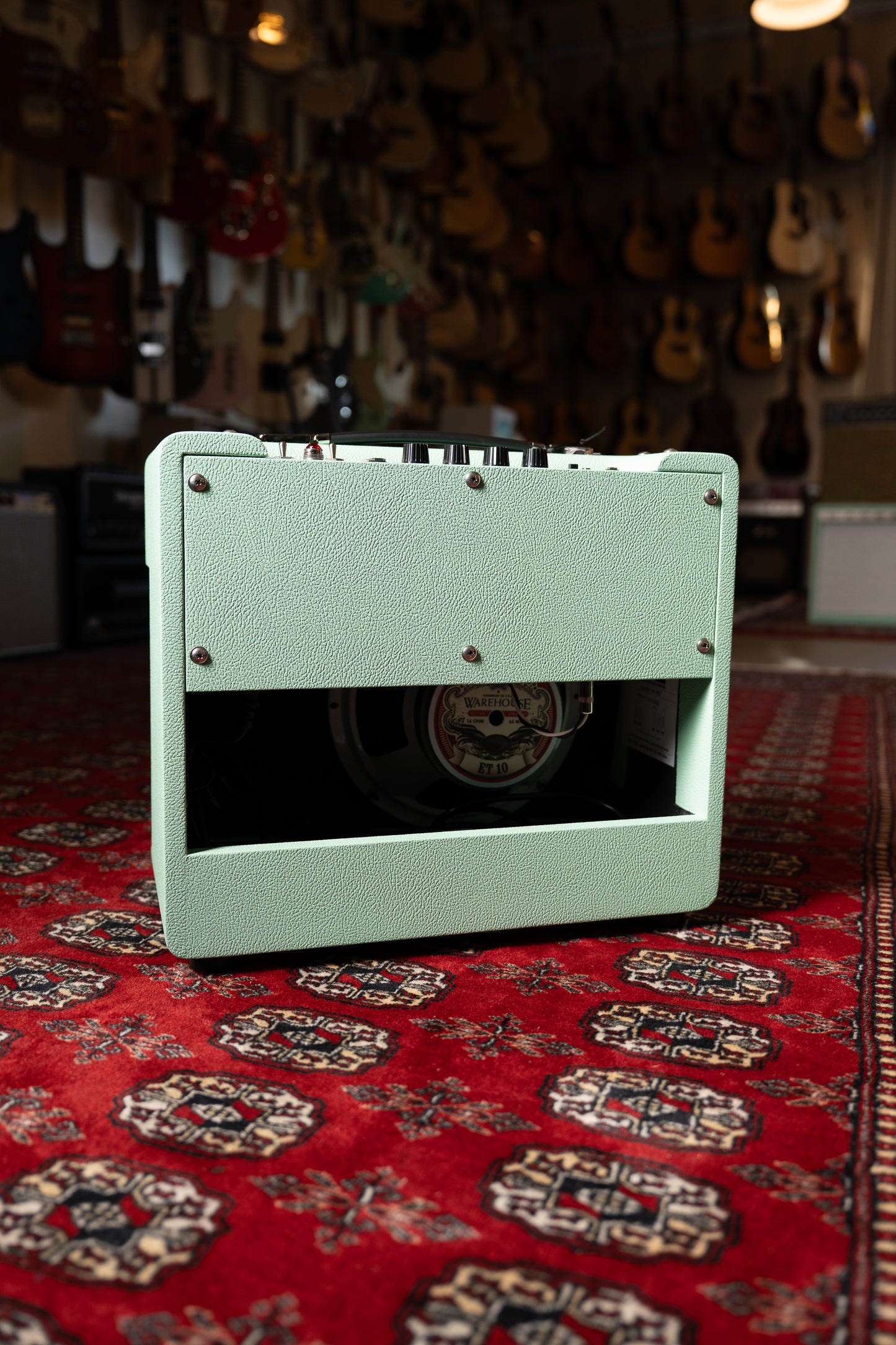 Magnatone Baby M80 12w 1x10" Tube Guitar Amp Combo - Custom Seafoam Green w/ White Sparkle Grille