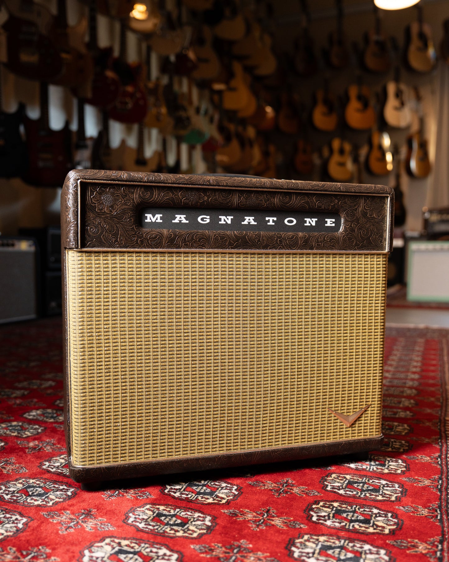 Magnatone Super Fifteen 15w 1x12" Tube Guitar Amp Combo - Malibu Music Exclusive Brown Western Tolex w/ Gold Grille