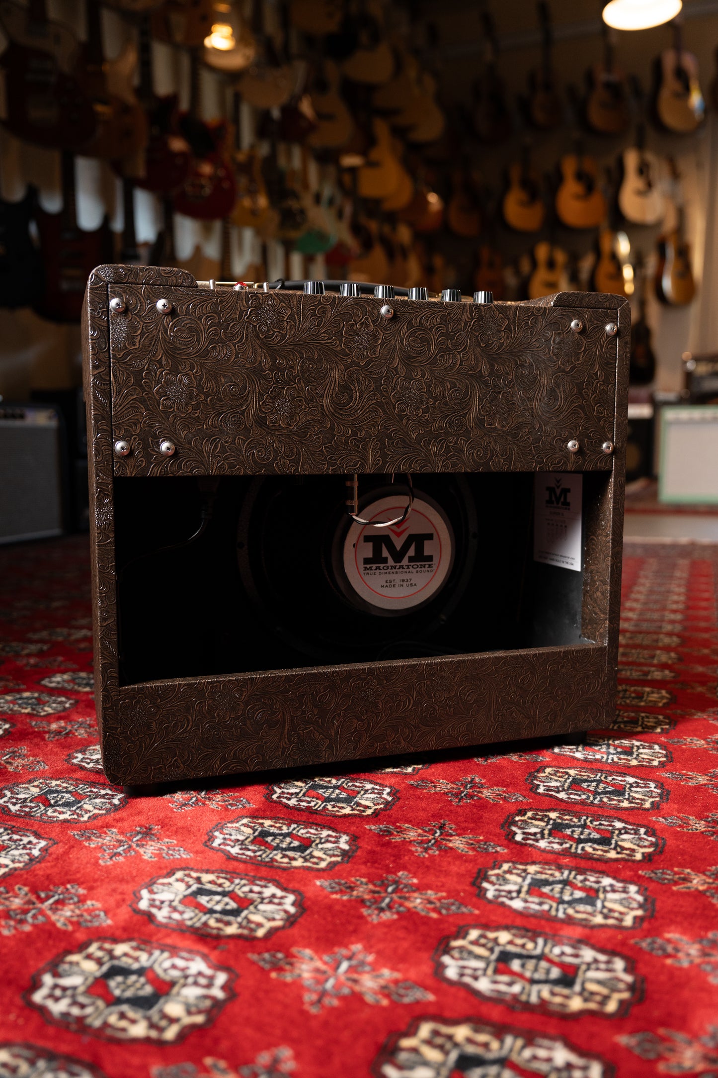 Magnatone Super Fifteen 15w 1x12" Tube Guitar Amp Combo - Malibu Music Exclusive Brown Western Tolex w/ Gold Grille