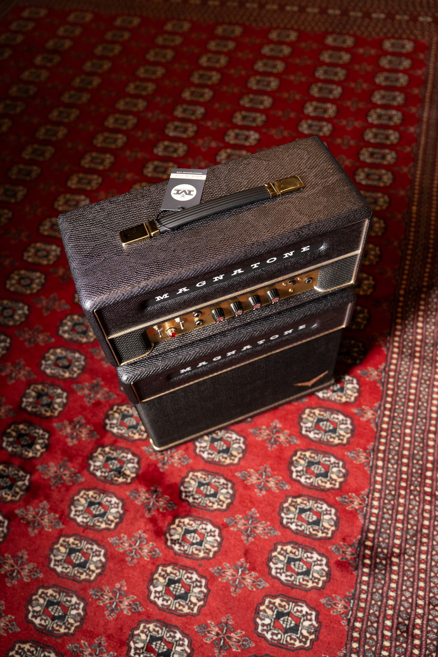 Magnatone Baby M80 12w Tube Guitar Amp Head w/ 1x10" Cab - Slash Signature Purple Python