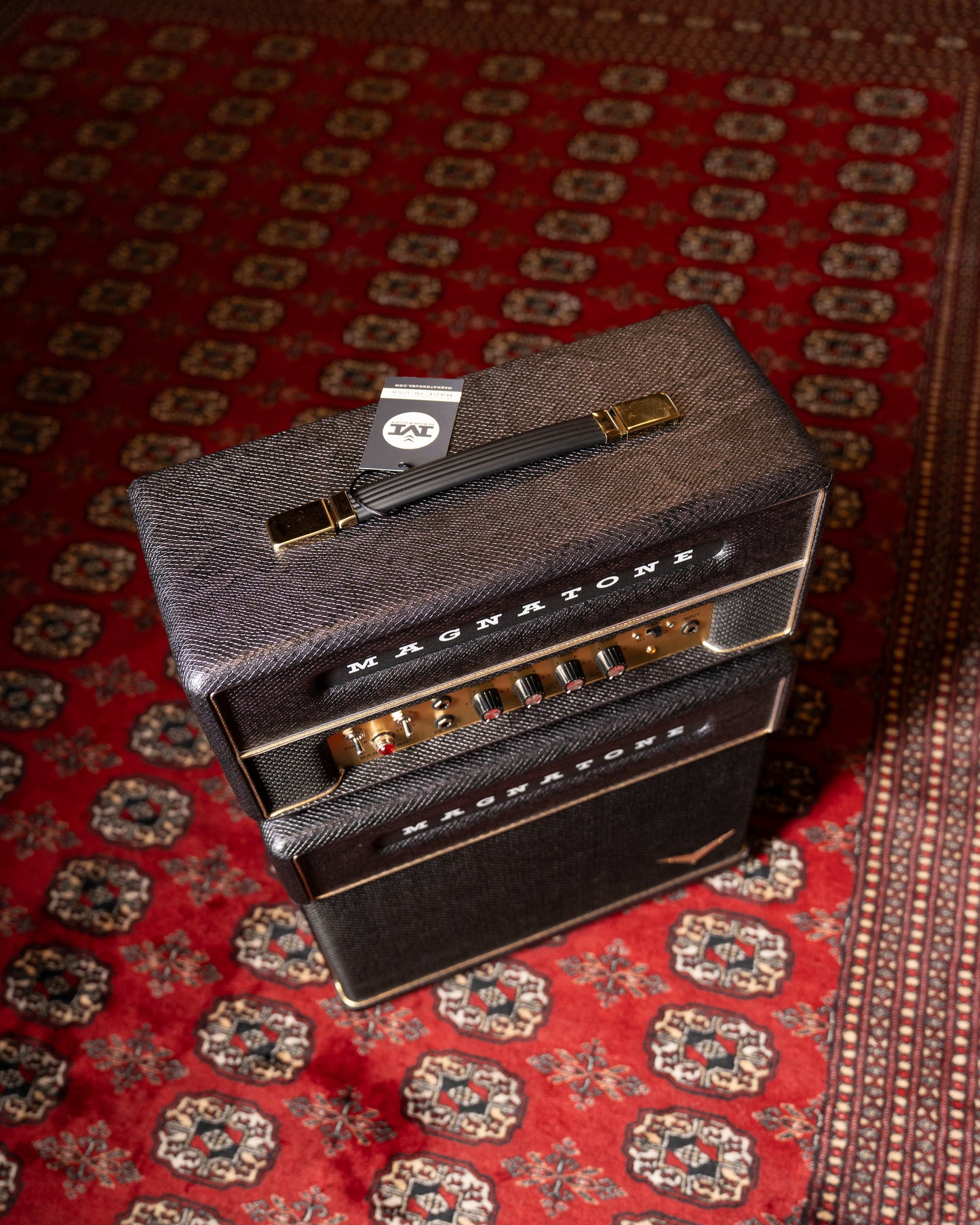 Magnatone Baby M80 12w Tube Guitar Amp Head w/ 1x10" Cab - Slash Signature Purple Python