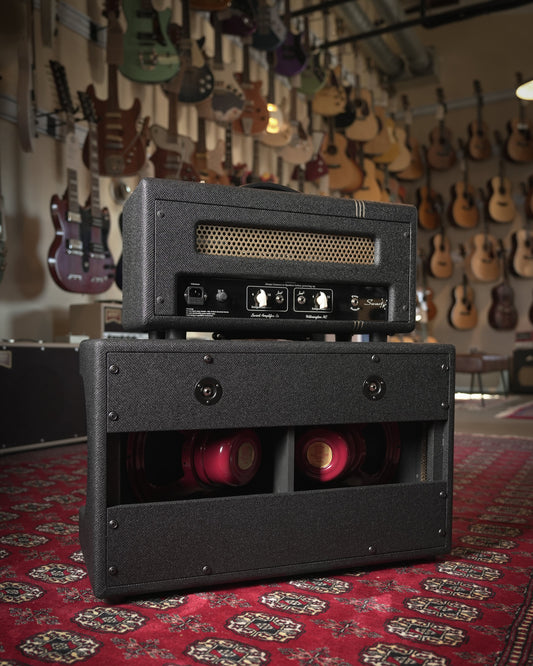 Swart Stereo Master 20w + 20w Tube Guitar Amp Head w/ 2x12" Cab - Dark Tweed