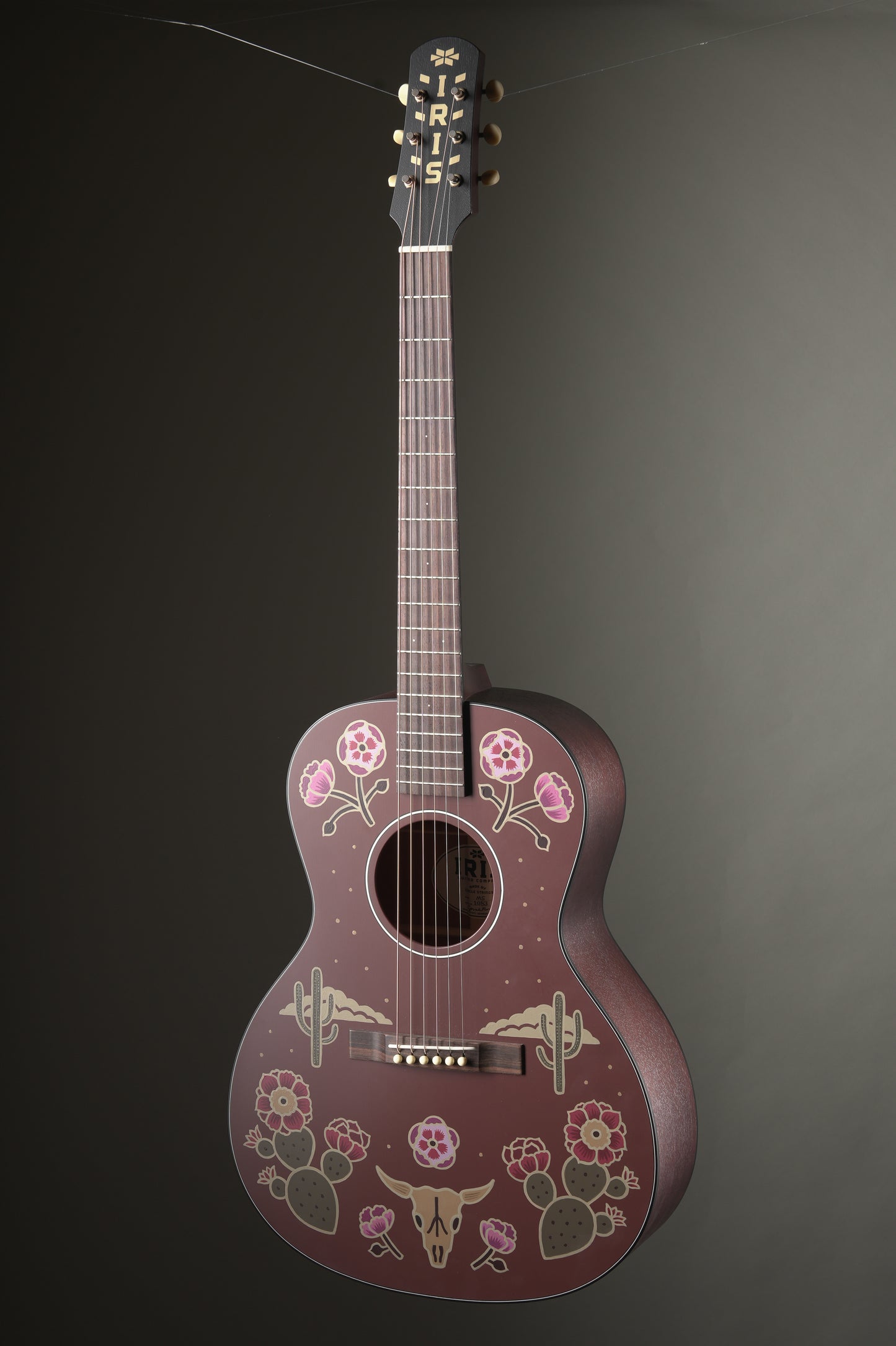 Iris MS00 2024 Limited Edition 1 of 12 Acoustic Guitar - Hand-painted by Sarah Ryan, incl. OHSC