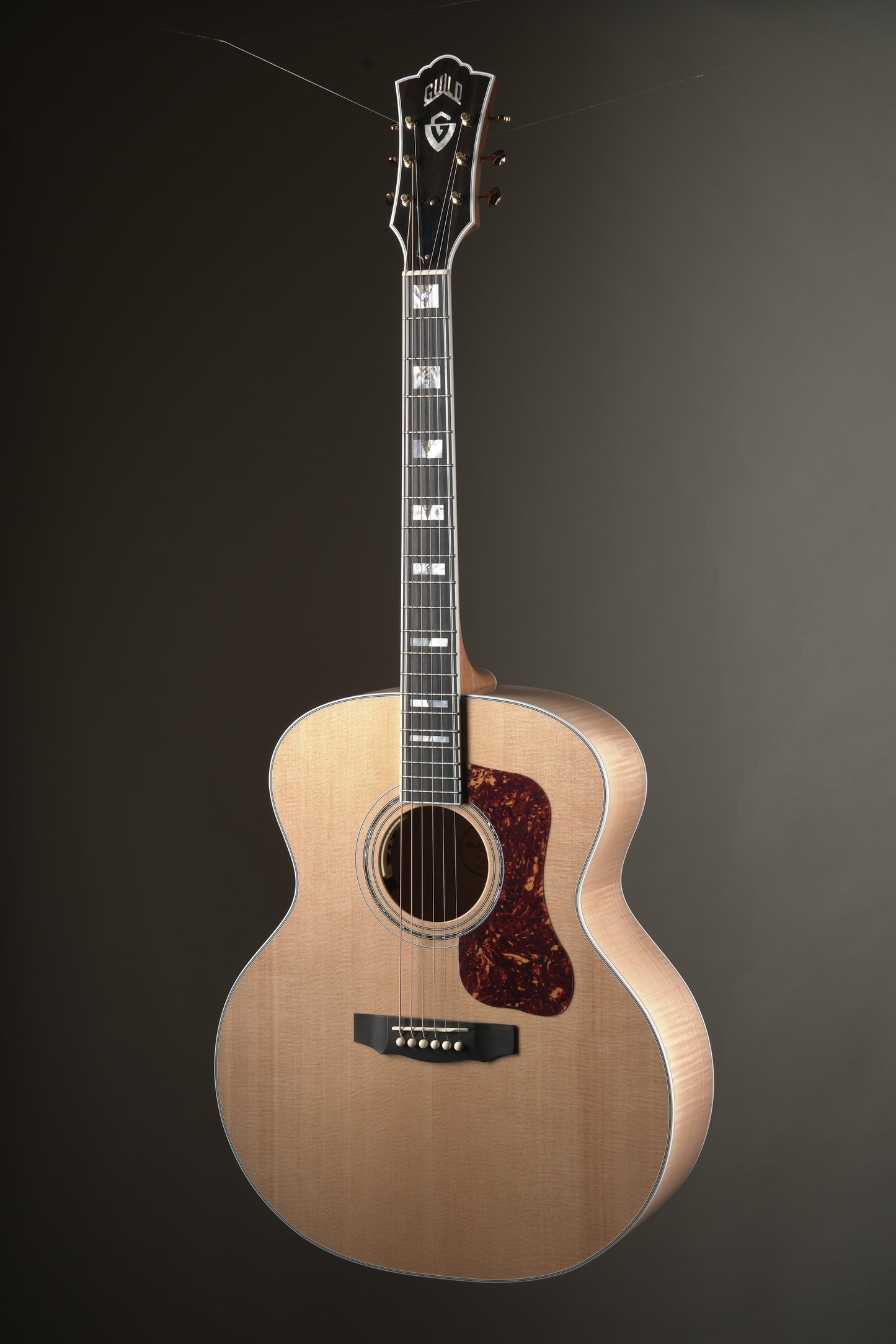 Guild F-55E Maple BLD Acoustic Electric Guitar - Natural, incl. OHSC