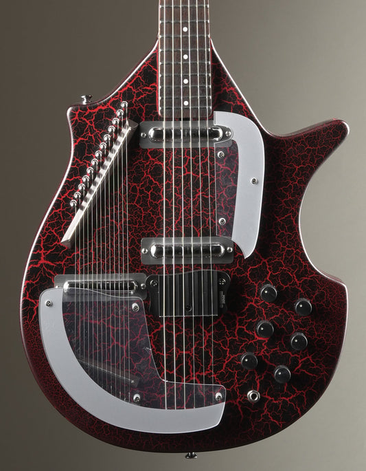 Danelectro Coral Sitar Electric Guitar - Red Crackle