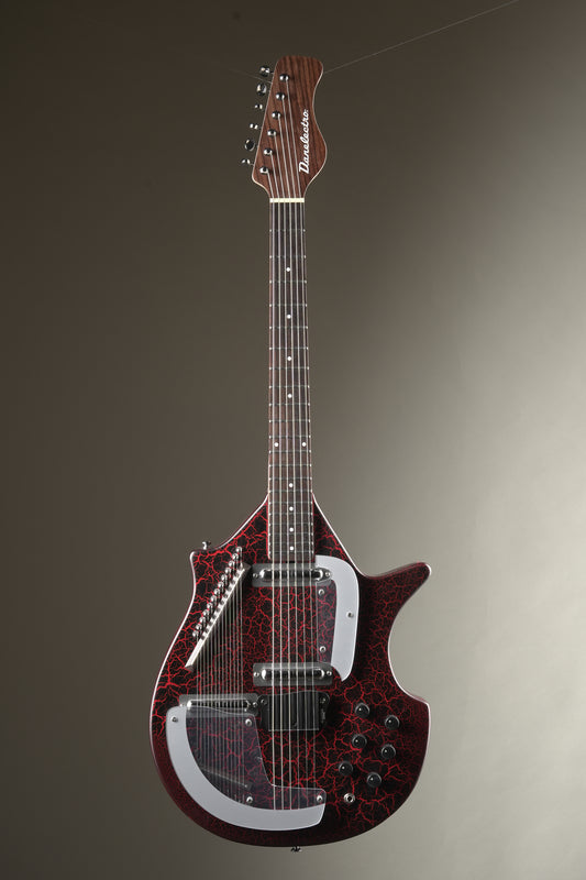 Danelectro Coral Sitar Electric Guitar - Red Crackle