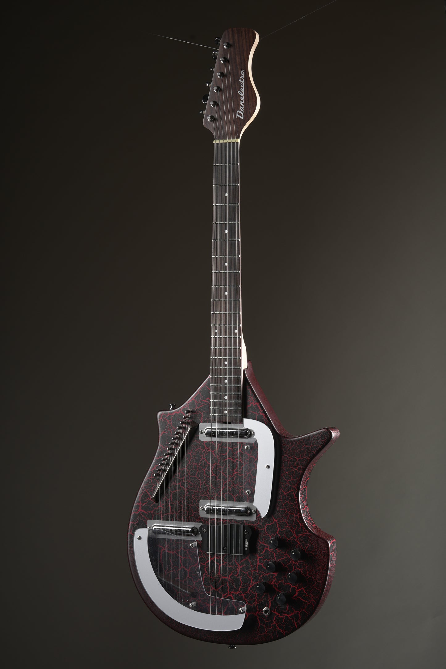 Danelectro Coral Sitar Electric Guitar - Red Crackle