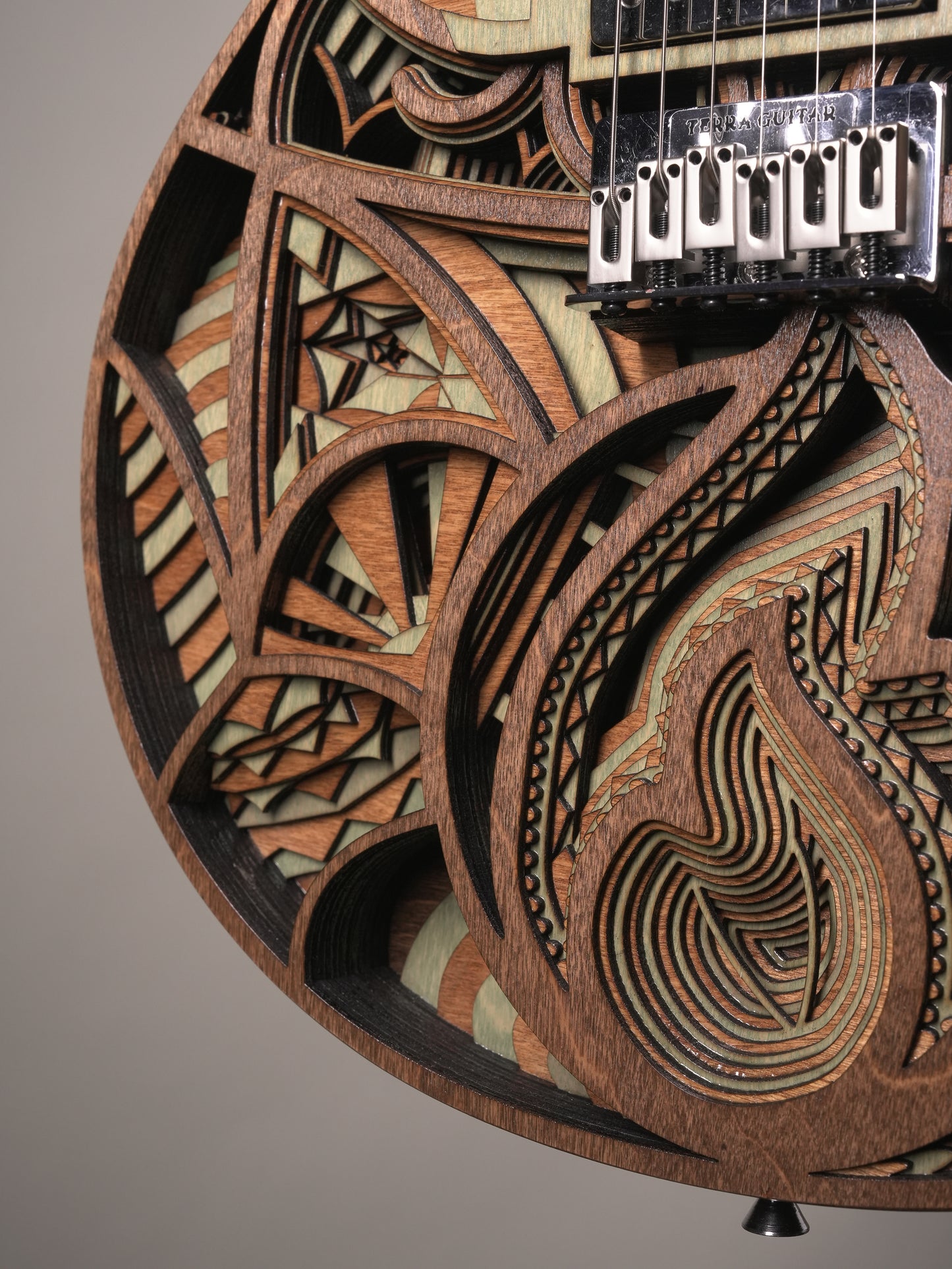 Terra Guitars No. 7 Electric Guitar - Forest Green, incl. OHSC